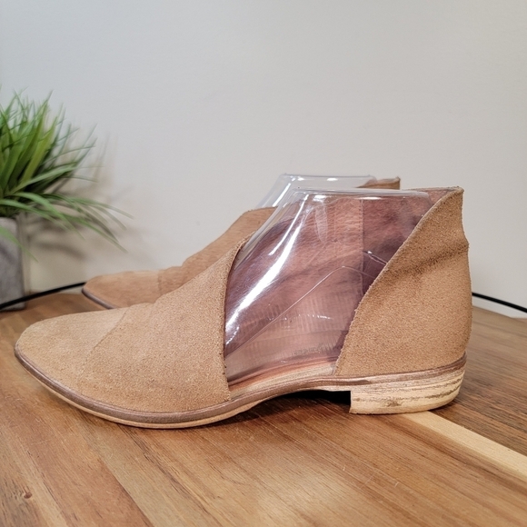 Free People Royale Suede D'orsay Pointed Toe Booties Flats Size 36.5 - Picture 8 of 17